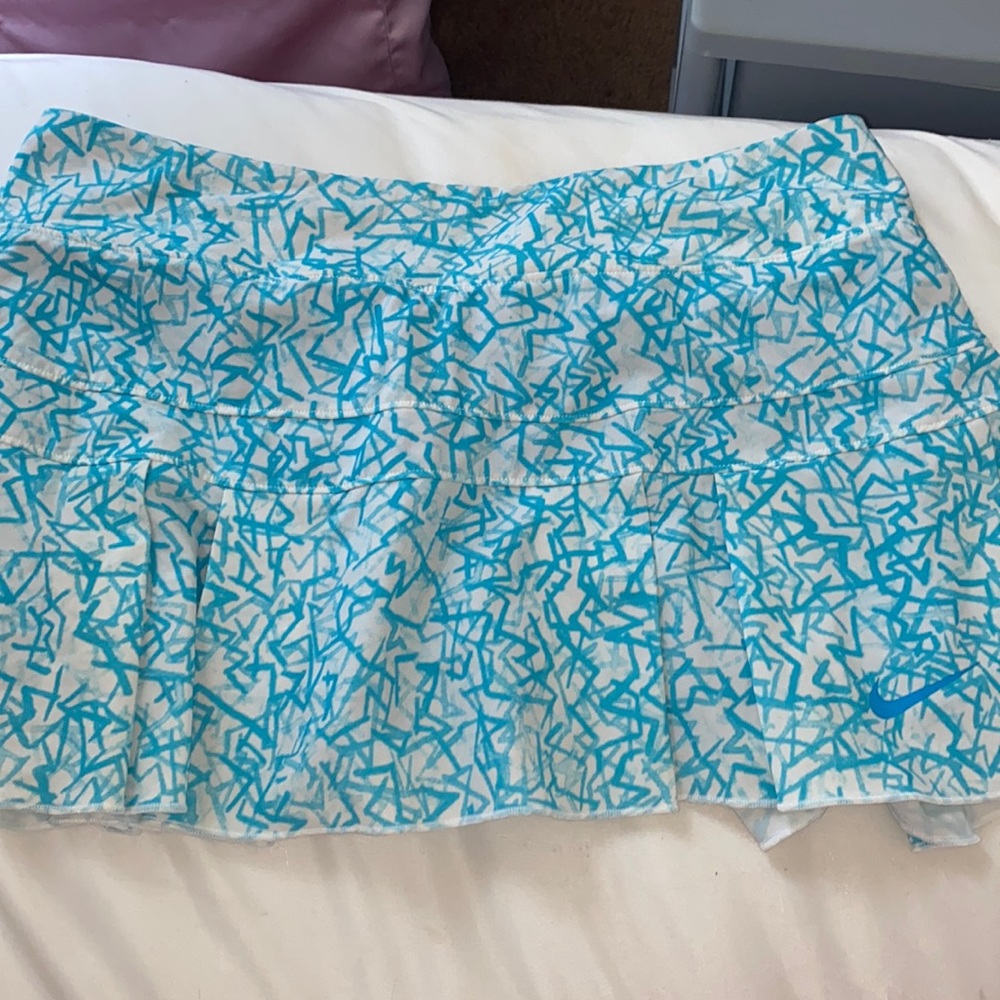 Aqua Nike Dri-fit tennis skirt